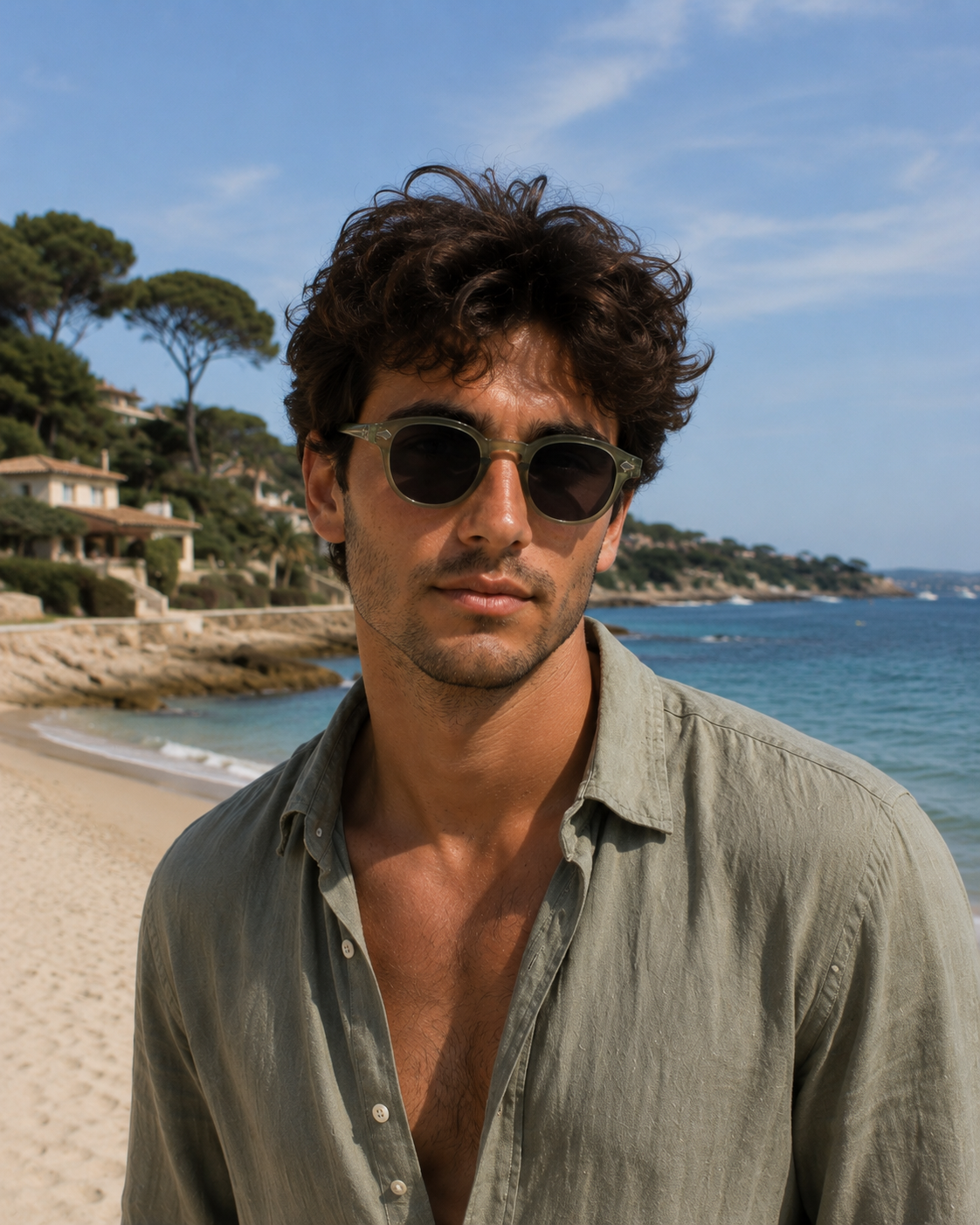 Lunettes de soleil tendance - verres teintés - protection UV - style old money