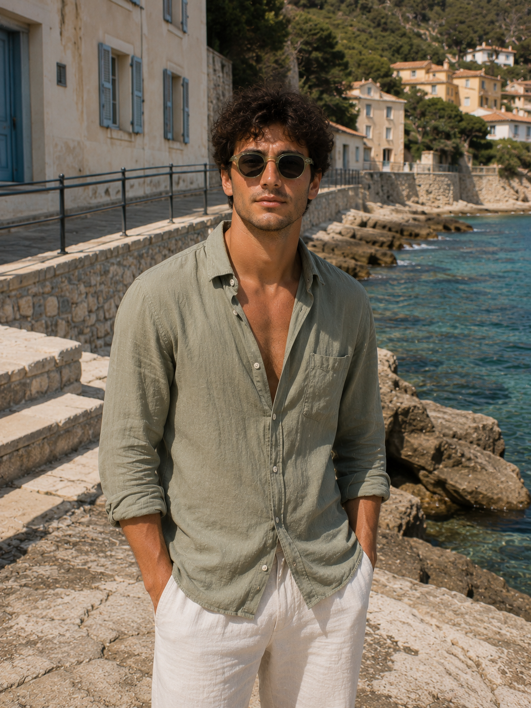Lunettes de soleil tendance - verres teintés - protection UV - style old money